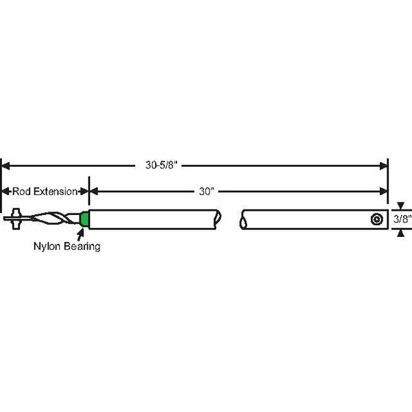 Strybuc 30in Green Spiral Balance 76-SMS30G